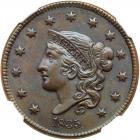 1835 N-14 R2 Head of 1836 NGC graded MS64 Brown