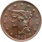 1842 N-5 R3 Large Date PCGS graded MS63 Brown