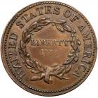 1838 Hard Times Token Low-54 Rulau HT-81 R2 EF40 - 2