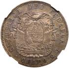 Ecuador. 5 Francos, 1858-GJ NGC AU58 - 2