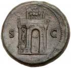 Nero. AE Sestertius (32.42 g), AD 54-68 VF - 2