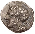 Lucania, Velia. Silver Nomos (6.35 g), 440/35-ca. 400 BC Choice VF