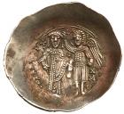 Isaac II Angelus. Electrum Aspron Trachy Nomisma (3.55 g), 1185-1195 EF