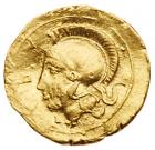 Sicily, Syracuse. Dionysios I. Gold 10 Litrai (0.64 g), 405-367 BC Fine to VF