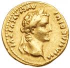 Tiberius. Gold Aureus (7.43 g), AD 14-37 VF