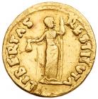 Vitellius. Gold Aureus (6.95 g), AD 69 Fine - 2