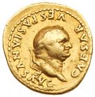 Vespasian. Gold Aureus (7.09 g), AD 69-79 About VF