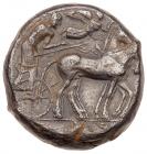 Sicily, Syracuse. Second Democracy. Silver Tetradrachm (16.81 g), 466-405 BC Cho