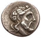 Islands off Thrace, Thasos. Silver Hemidrachm (1.63 g), ca. 196-180 BC Choice VF