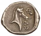 Thessaly, Pharsalos. Silver Hemidrachm (2.90 g), late 5th-mid 4th centuries BC C - 2