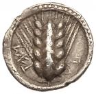 Lucania, Metapontion. Silver Triobol (1.19 g), ca. 470-440 BC Choice VF