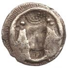 Lucania, Metapontion. Silver Triobol (1.19 g), ca. 470-440 BC Choice VF - 2