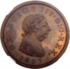 Great Britain. Bronzed Proof Penny, 1807 NGC PF64 BR