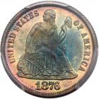 1876 Liberty Seated 10C PCGS Proof 66