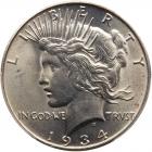 1934-S Peace $1