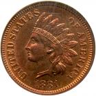 1881 Indian Head 1C NGC MS66 RB