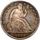 1882 Liberty Seated 50C PCGS MS66