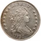 1798 Bust $1. Heraldic Eagle, Close Date ANACS AU55