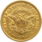 1854 Kellogg & Co. (San Francisco) $20 Gold PCGS AU53 - 2