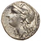 Calabria, Taras. Silver Drachm (3.15 g), ca. 280-272 BC EF