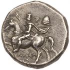 Calabria, Taras. Silver Nomos (5.92 g), ca. 240-228 BC Choice VF