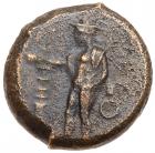 Lucania, Metapontion. AE Obol (10.21 g), ca. 425-350 BC VF