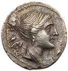 Bruttium, The Bretti. Silver Drachm (4.25 g), 216-214 BC VF