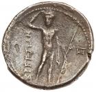 Bruttium, The Bretti. Silver Drachm (4.25 g), 216-214 BC VF - 2