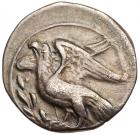 Bruttium, Kroton. Silver Nomos (7.58 g), ca. 350-330 BC VF - 2