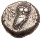 Attica, Athens. Silver Tetradrachm (16.23 g), ca. 500/490-485/0 BC Fine - 2