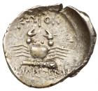 Islands off Caria, Kos. Silver Hemidrachm (1.18 g), ca. 220-200 BC VF - 2