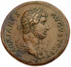 Hadrian. AE Sestertius (25.66 g), AD 117-138 Choice VF