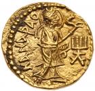 Ancient India. Kushan Empire. Huvishka, ca. AD 152-192. Gold Dinar (7.96 gr) - 2