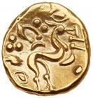 Northeast Gaul, Ambiani. Gold Stater (6.22 g), ca. 65 BC EF