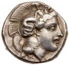 Lucania, Thourion. Silver Nomos (7.80 g), ca. 350-300 BC EF