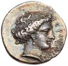 Bruttium, Terina. Silver Nomos (7.26 g), ca. 400-356 BC About VF