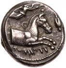 Sicily, Entella. Silver Tetradrachm (17.59 g), ca. 407-398 BC EF