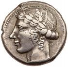 Sicily, Leontinoi. Silver Tetradrachm (16.87 g), ca. 440-430 BC VF