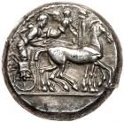 Sicily, Syracuse. Deinomenid Tyranny. Silver Tetradrachm (17.13 g), 485-466 BC E