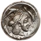 Sicily, Syracuse. Deinomenid Tyranny. Silver Tetradrachm (17.13 g), 485-466 BC E - 2