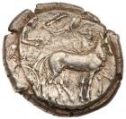 Sicily, Syracuse. Second Democracy. Silver Tetradrachm (17.44 g), 466-405 BC Cho