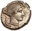 Sicily, Syracuse. Second Democracy. Silver Tetradrachm (17.44 g), 466-405 BC Cho - 2