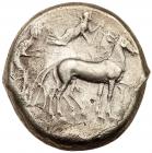 Sicily, Syracuse. Second Democracy. Silver Tetradrachm (16.85 g), 466-405 BC VF