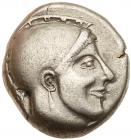 Macedonia, Skione. Silver Tetradrachm (1.48 g), ca. 470-460 BC VF