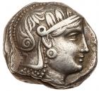 Attica, Athens. Silver Tetradrachm (16.80 g), ca. 350-294 BC Choice VF