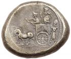 Phoenicia, Sidon. Baalshallim II. Silver Dishekel (27.40 g), ca. 401-366 BC Choi - 2