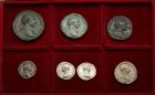 A complete set of 7 coins celebrating the establishment of Provincia Araba under Trajan and Bostra as its capital.