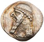 Parthian Kingdom. Mithradates II. Silver Drachm (4.06 g), 121-91 BC Superb EF