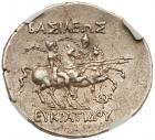 Baktrian Kingdom. Eukratides I. Silver Tetradrachm (16.98 g), ca. 171-145 BC - 2