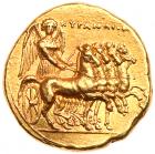 Cyrenaica, Cyrene. Ophellas, Ptolemaic Governor. Gold Stater (8.56 g), first reign, ca. 322-313 BC